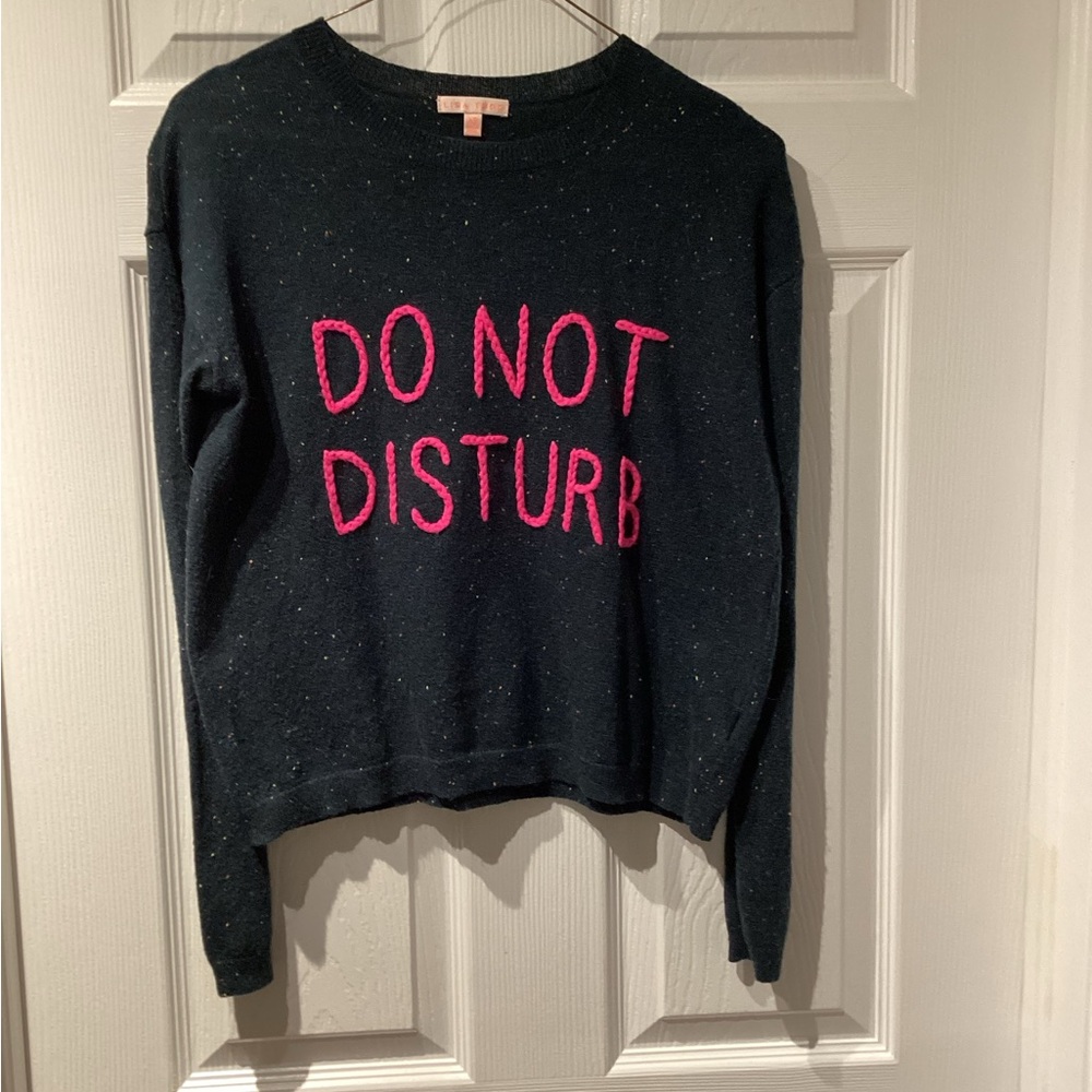 Lisa Todd Do Not Disturb Embroidered Sweater - Picture 2 of 4